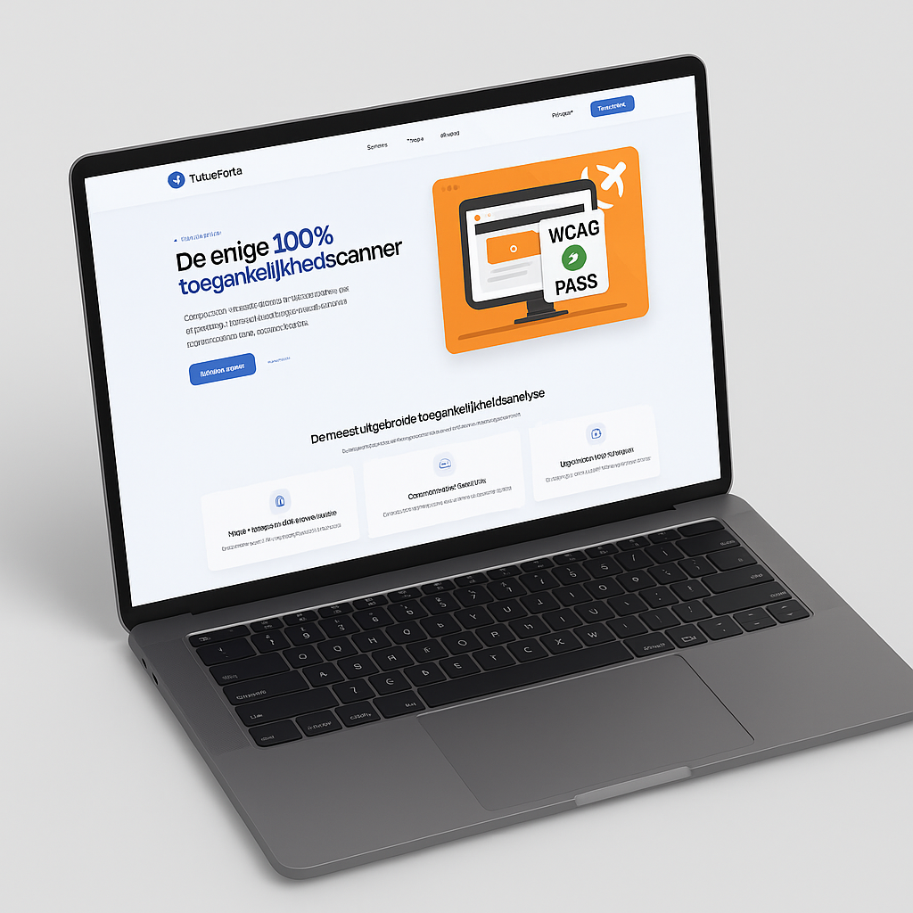 TutusPorta accessibility scanning dashboard showing detailed reports and issue prioritization
